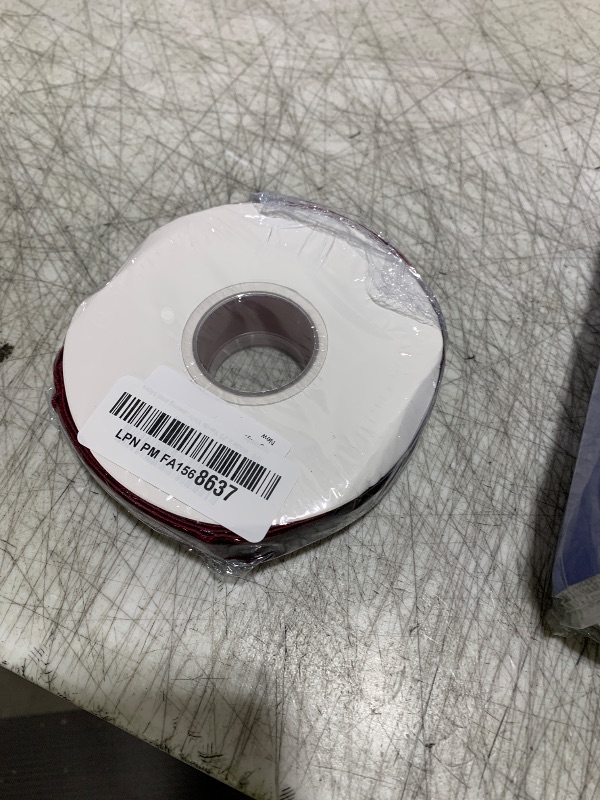 Photo 1 of 1" Wide x 10 Yards Velvet Ribbon, Vintage Single Face Velvet Ribbons for Gift Wrapping, Christmas Wrapping Bows, Wedding Decor, Sewing and More (Burgundy)