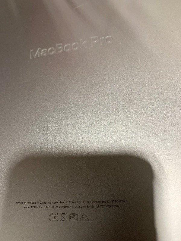 Photo 1 of Apple MacBook Pro Late 2021 with Apple M1 Pro chip (16-inch, 16GB RAM, 512GB SSD) Space Gray (Renewed)