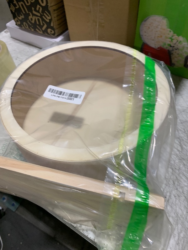 Photo 1 of antiai Hamster Wooden Silent Wheel, 9.8 Inch Small Animal Exercise Wheel Accessories, Quiet Spinner Hamster Running Wheels Prevent Depression Toys for Hamsters, Gerbils, Mice and Other Small Pets?L?