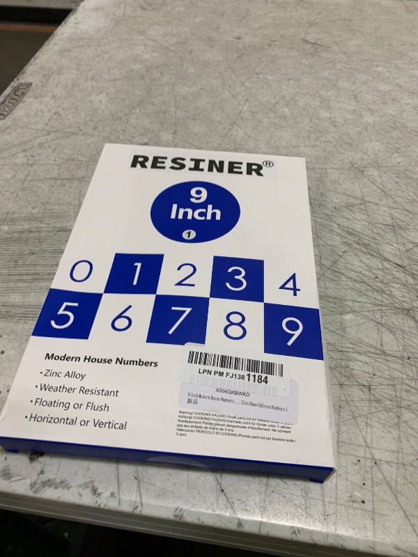 Photo 1 of 9 Inch Modern House Numbers For Outside Metal,Large Address Numbers For House Matte Black Outdoor Floating Flush Mount Vertical Horizontal Zinc Home Address Numbers 1