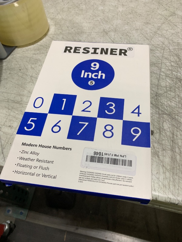 Photo 1 of 9 Inch Modern House Numbers For Outside Metal Large Address Numbers For House Matte Black Outdoor Floating Flush Mount Vertical Horizontal Zinc Modern Address Numbers 5