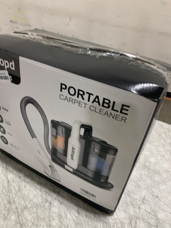 Photo 1 of Ailltopd Portable Carpet & Upholstery Spot Cleaner, 15KPa Powerful Suction Upholstery Cleaner Machine for Pet Stains, Area Rugs, Car Seats & Couches, Stairs with 2 BrushHead and Cleaning Solution