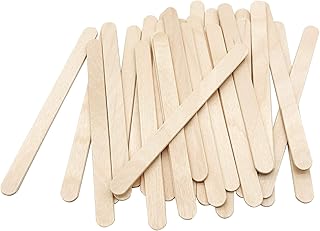 Photo 1 of  Craft Sticks Ice Cream Sticks Natural Wood Popsicle Craft Sticks 4.5 inch Length Treat Sticks Ice Pop Sticks for DIY Crafts