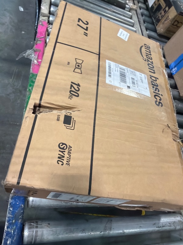 Photo 1 of ** SOLD AS IS, NO REFUND/RETURN** XSEE COMMENTS!
Amazon Basics 27-inch Computer Monitor, 120 Hz, 1080P, IPS, HDMI, DisplayPort, VESA Compatible for Office, Home