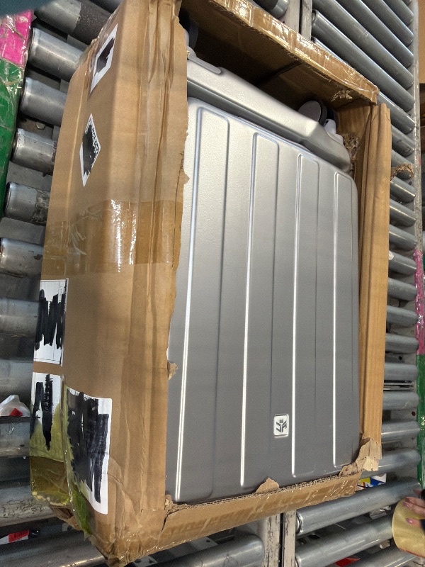 Photo 1 of ** SOLD AS IS, NO REFUND/RETURN** SEE COMMENTS!
Gets Carry on Luggage Airline Approved,20 Inch Abs+Pc Hardshell Spinner Luggage With Cup Phone Holder and USB Charger,Front Pocket Durable Suitcase for Women Men-Silver