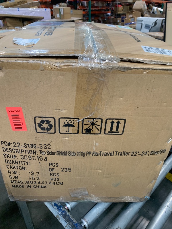 Photo 1 of *** UNCLEAN**Leader Accessories Travel Trailer RV Cover Windproof Extra Thick Camper Cover with Adhesive Repair Patches (peva/Travel Trailer Cover, Fits 22'-24')