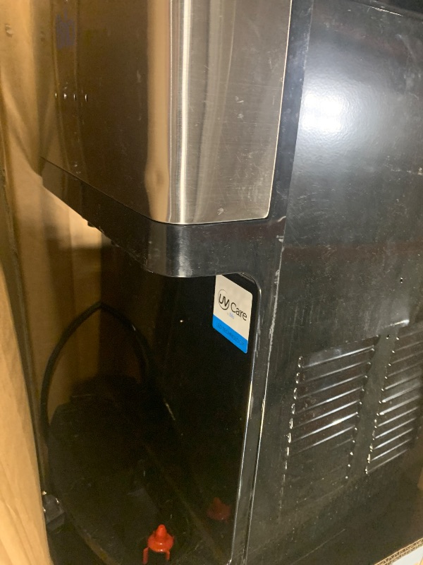 Photo 1 of ** UNCLEAN**Brio Bottom Loading Water Cooler Dispenser for 5 Gallon Bottles - 3 Temperatures with Hot, Room & Cold Spouts, Child Safety Lock, LED Display with Empty Bottle Alert, Stainless Steel