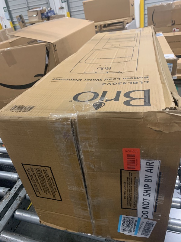 Photo 1 of ** UNCLEAN**Brio Bottom Loading Water Cooler Dispenser for 5 Gallon Bottles - 3 Temperatures with Hot, Room & Cold Spouts, Child Safety Lock, LED Display with Empty Bottle Alert, Stainless Steel