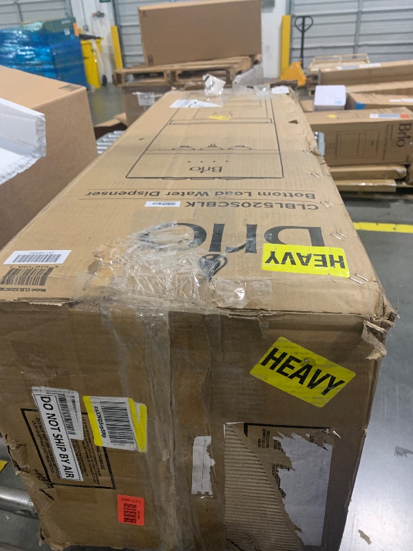 Photo 1 of ** UNCLEAN**Brio Self Cleaning Bottom Loading Water Cooler Water Dispenser – Black Stainless Steel - 3 Temperature Settings - Hot, Room & Cold Water