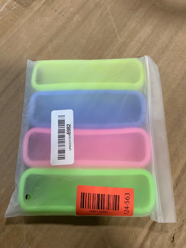 Photo 1 of ?4 Pack? ONEBOM Cover for Roku Remote, Cover for Hisense/TCL Roku TV Steaming Stick/Express Universal Replacement Controller Silicone Sleeve Skin Glow in The Dark ?Green Pink Blue Yellow?