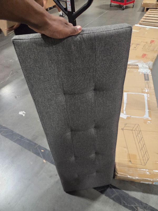 Photo 1 of ***PARTIAL SET, JUST THE TOP*** SONGMICS Storage Ottoman Bench, Foldable Foot Rest with Legs, 15 x 43 x 15.7 Inches, End of Bed Bench, Storage Chest, Load up to 660 lb, for Living Room, Bedroom, Entryway, Slate Gray ULSF018G01