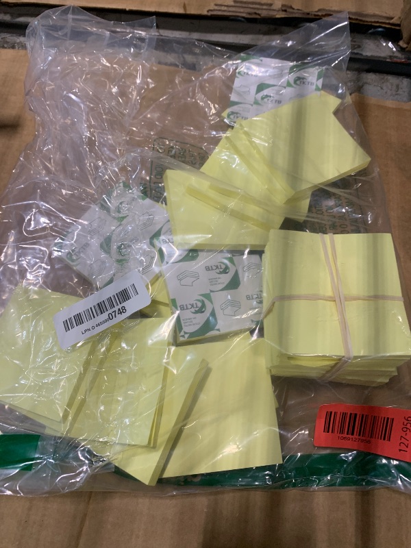 Photo 1 of (18 Pads) Pop Up Sticky Notes 3x3 Refills, Yellow Strong Adhesive Post, Suitable for Home, Office, School, Clean Removal