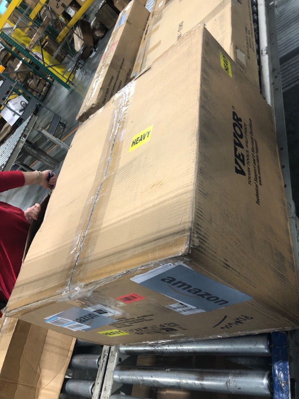 Photo 1 of ***MISSING PARTS*** VEVOR Sliding Compound Miter Saw, 10-Inch Blade, 15 Amp Motor, 60-Tooth, Corded Double Bevel Sliding Miter Saw, LED Precision Alignment, Angle Adjustable, for Wood, Composite Decking, Laminates