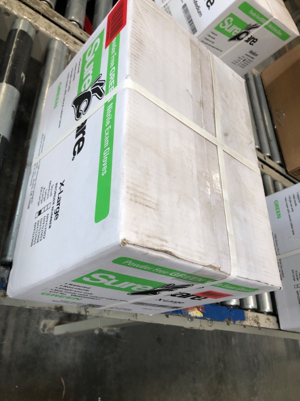 Photo 1 of ***FACTORY SEALED***
Powder Free Green Nitrile Exam Gloves X-Large1000 Gloves (10 Boxes of 100 Gloves)