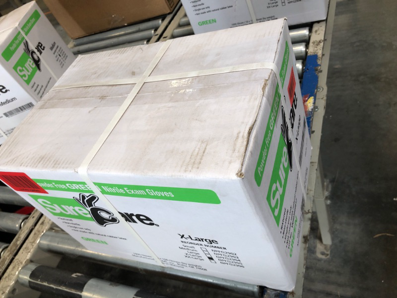 Photo 1 of ***FACTORY SEALED***
Powder Free Green Nitrile Exam Gloves X-Large1000 Gloves (10 Boxes of 100 Gloves)