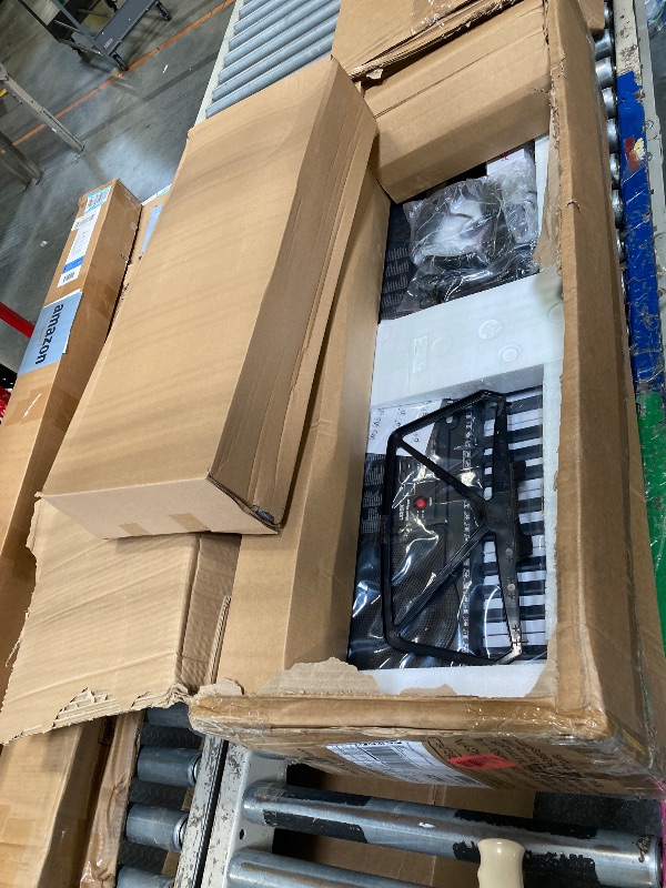 Photo 1 of ***FACTORY SEALED****
61 Key Portable Electronic Keyboard Piano w/Lighted Full Size Keys, LCD, Headphones, X-Stand, Stool, Music Rest, Microphone, Note Stickers, Built-In Speakers,3 Teaching Modes