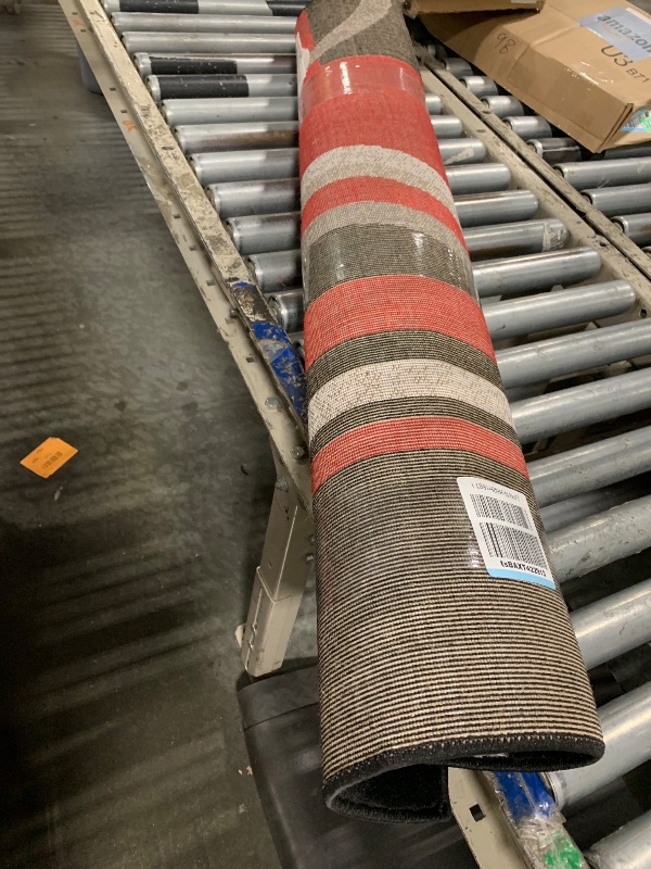 Photo 1 of ****SIMILAR***Home Dynamix Tribeca Slade Modern Area Rug, Abstract Brown/Red 39"x55"