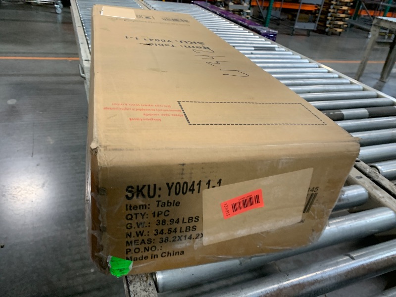 Photo 1 of **AS IS, FINAL SALE** ComeWay Board Game Table with Rotating Cup Holders for 6 Players, Hexagon Gaming and Dining Table with Removable Table Top & Non-Slip Play Mat, Multifunctional Table with for DND/Poker/Card Games