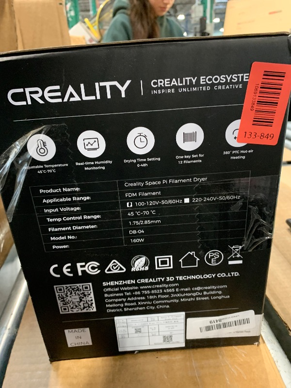 Photo 1 of ** SOLD AS IS NO REFUND/RETURN** SEE COMMENTS! 
2026 New Creality Space PI Filament Dryer Plus, Dual-Spool 3D Printing Filament Dryer Box, Adjustable Temp 45?-70?, 360° Hot-Air & Real-Time Humidity Monitor, 12 Filament Presets