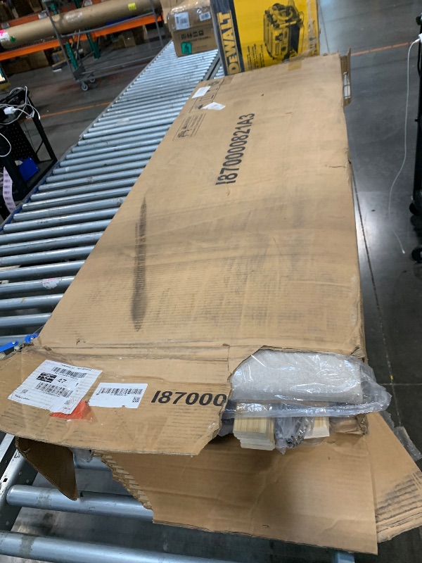 Photo 1 of ***MISSING HARDWARE*** Feonase Full Size Bed Frame with Storage & Charging Station - Hydraulic Lift Up Platform Bed, Upholstered Button Tufted Headboard, Sturdy Wooden Slats, Noise-Free, No Box Spring Needed,Beige