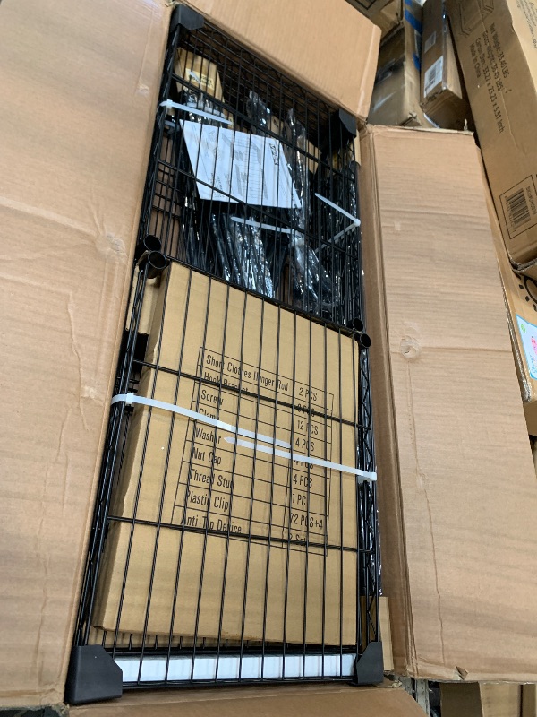 Photo 1 of ***FACTORY SEALED****
VIPEK V40 Wire Garment Rack Heavy Duty Clothes Rack for Hanging Clothes, Multi-Functional Bedroom Clothing Rack Freestanding Closet Wardrobe Rack, Max Load 1110lbs, Black