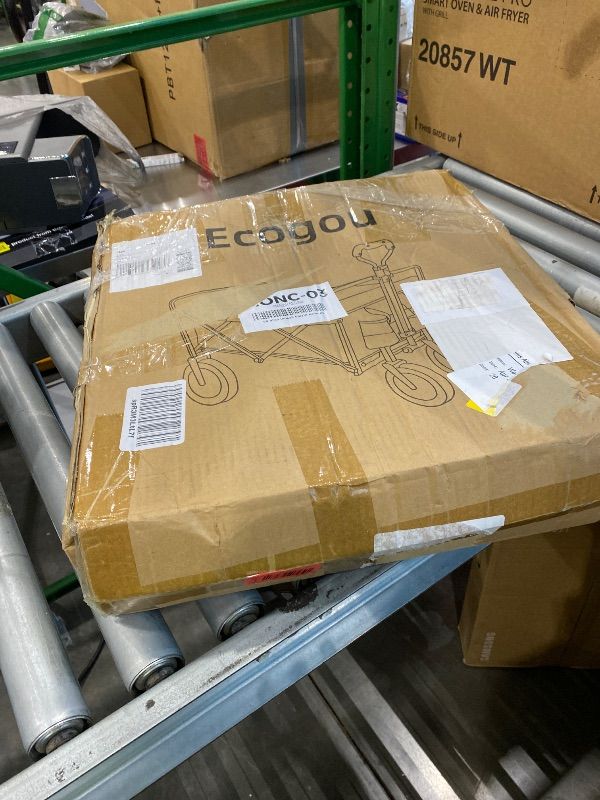 Photo 1 of **UNTESTED**
Ecogou Collapsible Wagon with Wheels, 370lbs Weight Capacity Foldable Beach Wagon with Flexible Handle Portable Utility Wagon Cart for Outdoor, Grocery, Garden, Camping