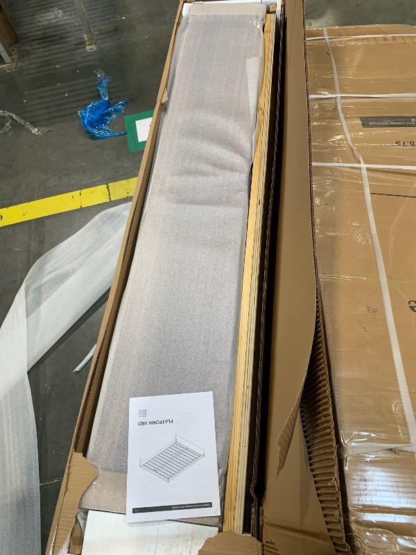 Photo 1 of ***FACTORY SEALED****
Decoro Liberty Wood Platform Bed, Walnut Finish, King Size