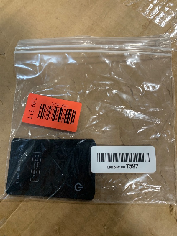 Photo 1 of [Apple MFi Certified] LBPRT Air-Tag Card Rechargeable Wallet Tracker Thin 1.6mm 2 Pack, Smart Locator Work with Apple Find My (iOS Only, Android not Supported), Item Finder for Luggage Suitcase Bags.