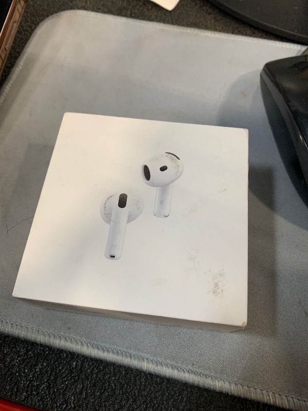 Photo 1 of ***Factory sealed***
Apple AirPods 4 Wireless Earbuds, Bluetooth Headphones, with Active Noise Cancellation, Adaptive, Transparency Mode, Personalized Spatial Audio, USB-C Charging Case, Wireless Charging, H2 Chip