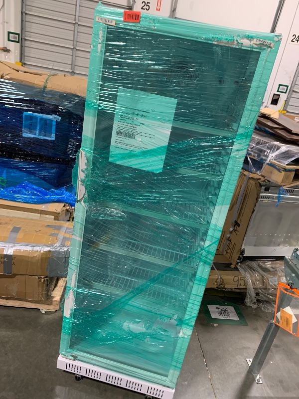 Photo 1 of ***UPDATED 5/2***Velieta Commercial Beverage Refrigerator, 24.5 Inch 15 Cu. Ft. Drink Fridge, Display Refrigerator with Glass Door, Commercial Display Fridge with 5 Adjustable Shelves, for Shops, Restaurants, Bars