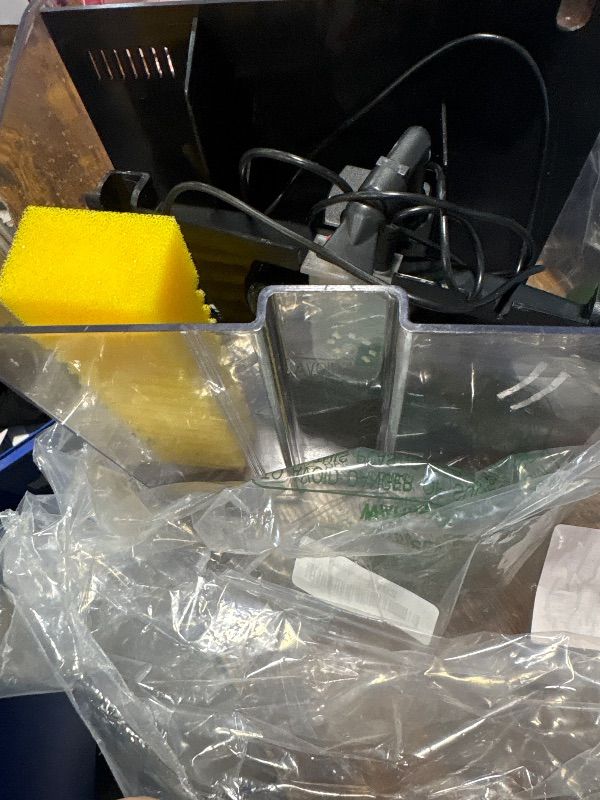 Photo 1 of **MISSING PARTS**
AQUANEAT Fish Tank, 1.2 Gallon Aquarium, Small Betta Fish Tank Starter Kit with LED Light and Water Filter Pump, Rectangular
