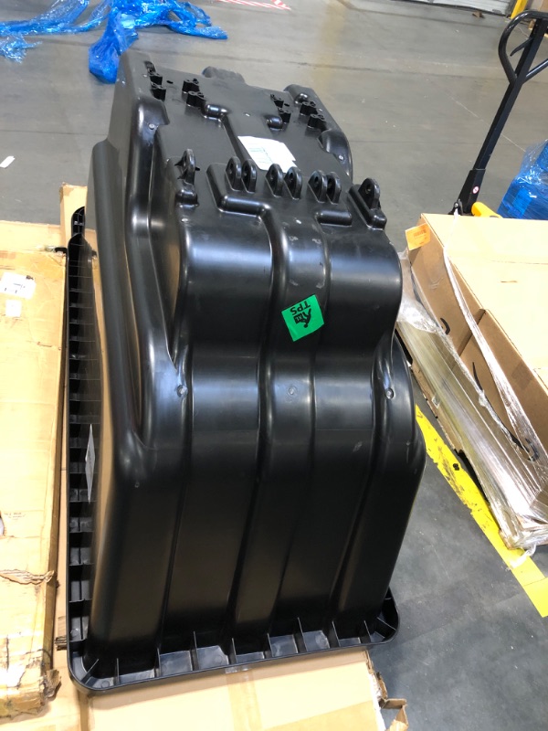 Photo 1 of **Missing Parts - See Clerk Notes**
Magnum Tilt Truck, 1 Cu. Yd. Covered Capacity Dump Cart with Heavy Duty 12” Wheels & 5” Casters for Handling Materials, Jobsites, 800 lbs, Trash Cart with Wheels DUC100-12