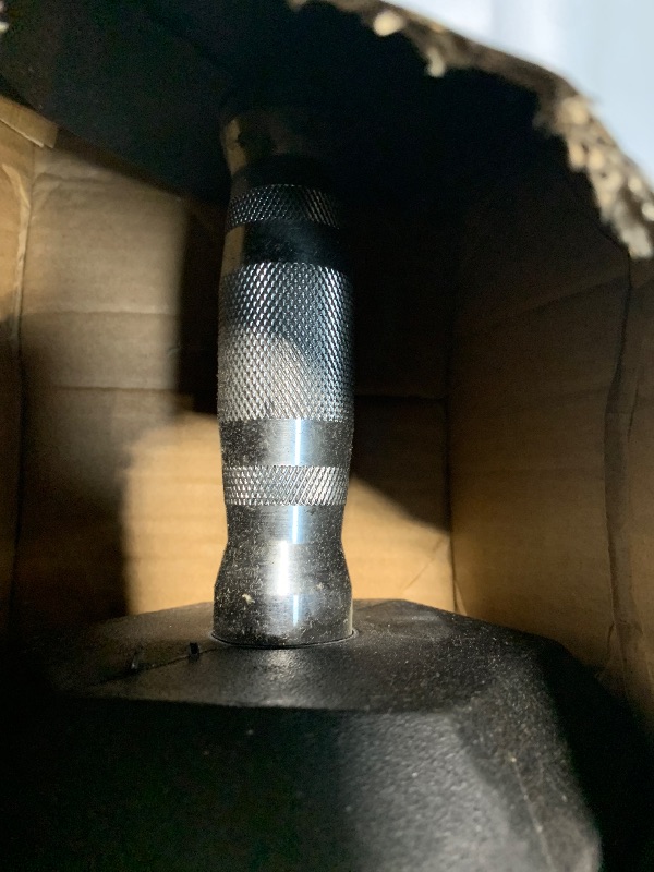 Photo 1 of **** STOCK PHOTO NOT EXACT*** BOX ONLY CONTAINS  ONE WEIGHT ***** CAP Barbell 40 LB Rubber Coated Hex Dumbbell Hand Weight | Chrome Handle