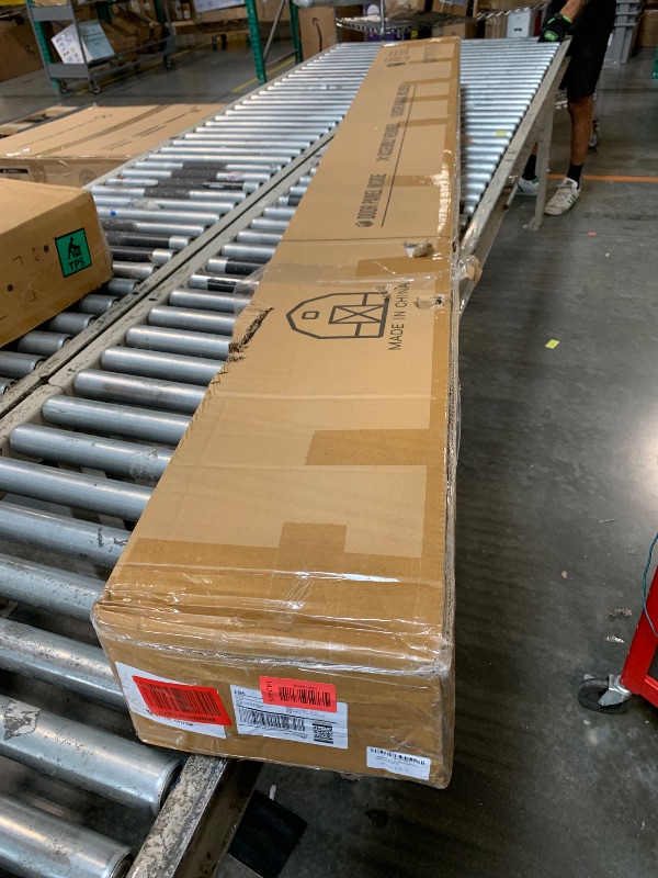 View 2 of ***FACTORY SEALED***FREDBECK 48in x 96in Wood Sliding Barn Door with 8FT Barn Door Hardware Kit Included K Shape Solid Spruce Panel Sliding Door Double Surfaces Need to Assembly