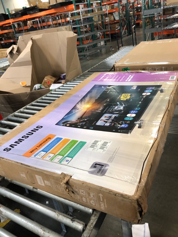 Photo 1 of ***SCREEN IS BROKEN***Samsung 58-Inch Class Crystal UHD U8000F 4K Smart TV (2025 Model) Endless Free Content, Crystal Processor 4K, MetalStream Design, Knox Security, Alexa Built-in