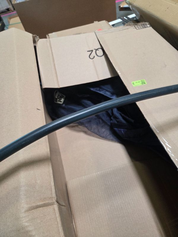 Photo 1 of ***MISSING INTRUCTIONS, MINOR DAMAGE TO ROD*** Essentially Yours Rolling Pool Storage Organizer Bin, Medium, (25.4" W x 25.4" L x 40" H), Blue Style 417227