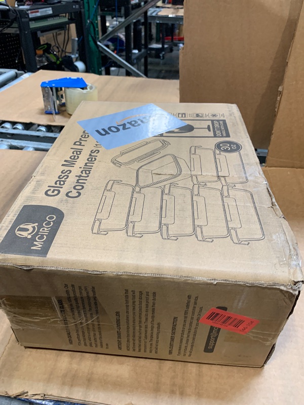 Photo 1 of [8-Pack,30 oz]Glass Meal Prep Containers,Glass Food Storage Containers,Airtight lunch Containers with Lids, Microwave, Oven, Freezer and Dishwasher