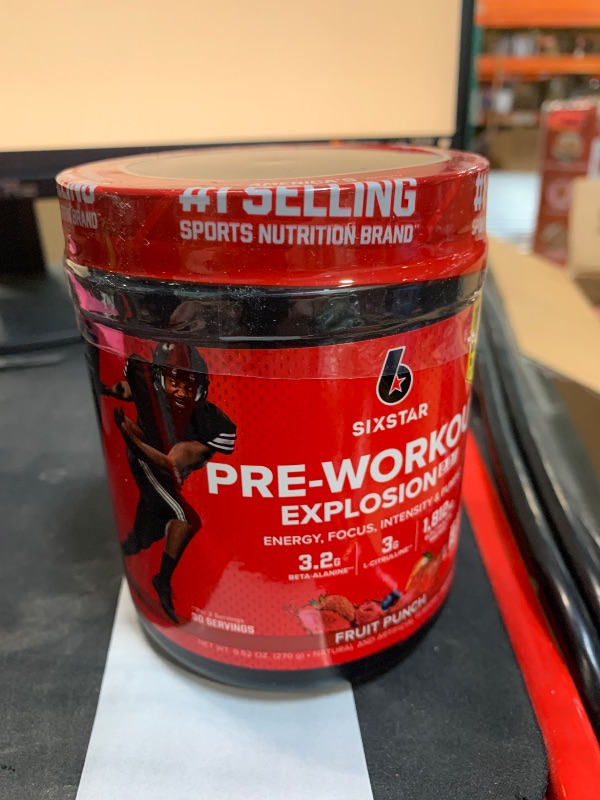 Photo 1 of  ***10 Units***


Six Star Pre-Workout Powder for Men & Women, Fruit Punch (30 Servings) - Preworkout Explosion 2.0 Energy Powder Drink Mix with Beta-Alanine & Caffeine - Sports Nutrition Supplement Products