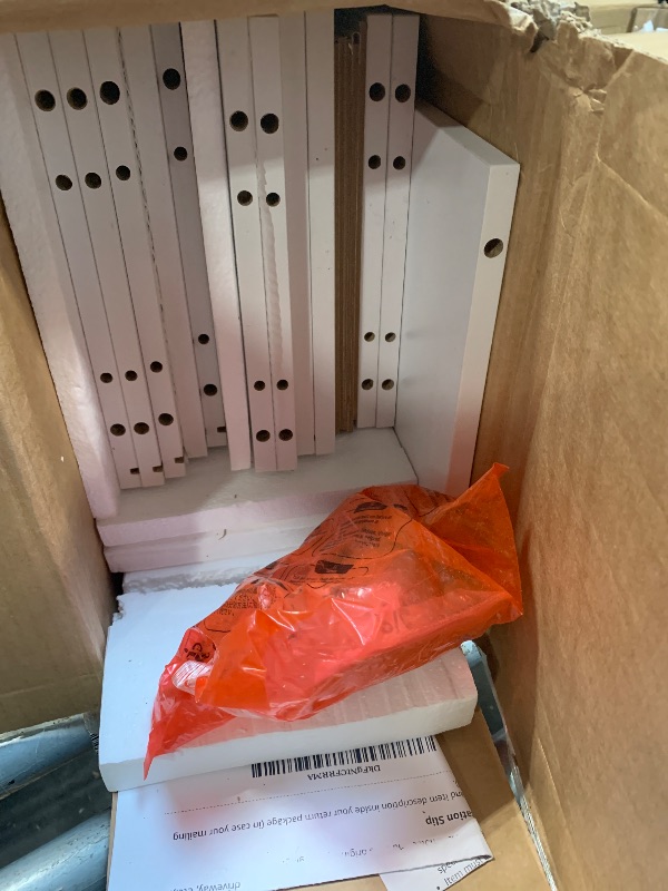 Photo 1 of (4/17/2026 ***FINAL SALE/NO RETURN, SOLD AS PARTS***)
VASAGLE Custos Collection - Bookshelf, Bookcase, Cube Shelf with 8 Compartments, 9.4 x 25.8 x 51 Inches, Storage Shelf, for Living Room, Home Office, Dining Room, Cloud White ULBC424W01