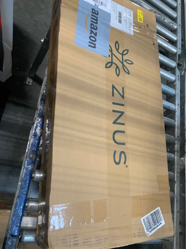 View 3 of ***FINALE SALE/NO RETURN, SOLD AS PARTS ONLY*** ***MISSING MANY PARTS*** UZinus Rumi 14in Queen Metal Bed Frame, Quick Assembly SmartBase® Mattress Foundation, Heavy Duty Sturdy Steel with No Box Spring Needed, Eco-Friendly Packaging, Black