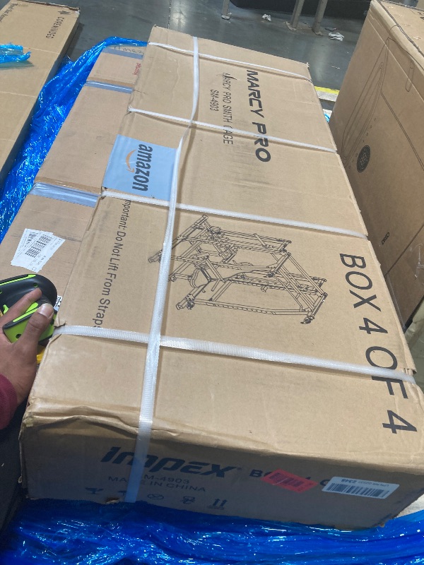 Photo 1 of **incomplete set** (box 4of4)
3/28/2026 ***FINAL SALE/NO RETURN*** Marcy Smith Machine Home Gym System SM-4903, All-in-One Strength Training Cage with Weight Bench, Pulley, Squat Rack & Workout Stations for Full Body Workouts