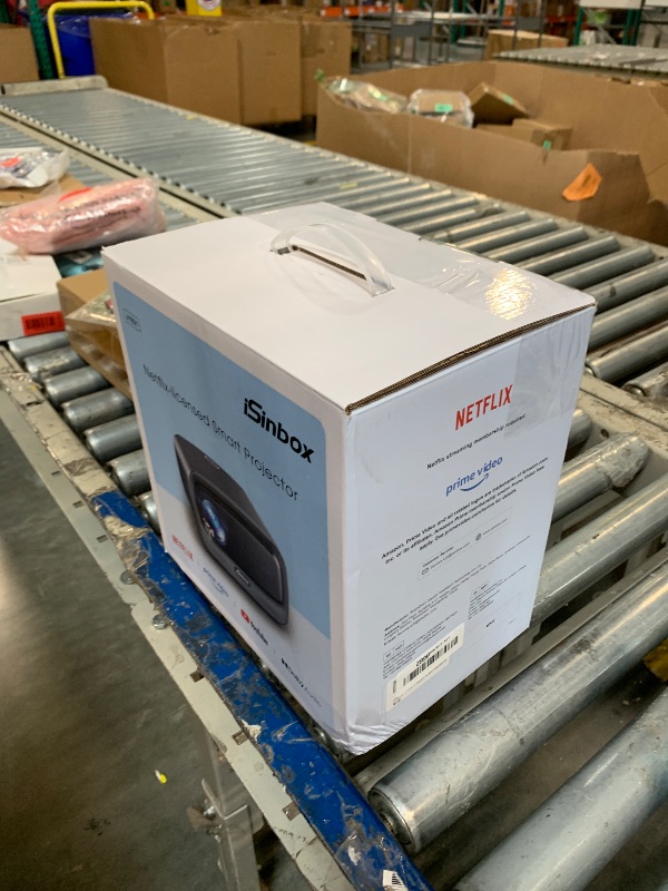 Photo 1 of [2500 ANSI/Auto Focus/Built-in APPS] Smart Projector 4K with WiFi 6 and Bluetooth 5.3, 6D Keystone Outdoor Movie Projector with Netflix& 36W Dolby Audio Plus HDR10+ Home Theater Ceiling Upgraded