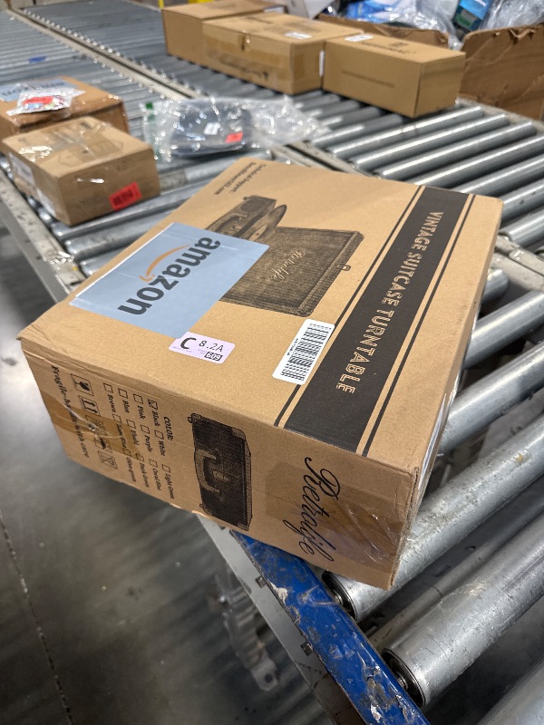 Photo 1 of ***FINAL SALE/NO RETURN, SOLD AS PARTS*** Vinyl Record Player 3-Speed Bluetooth Suitcase Portable Belt-Driven Record Player with Built-in Speakers RCA Line Out AUX in Headphone Jack Vintage Turntable