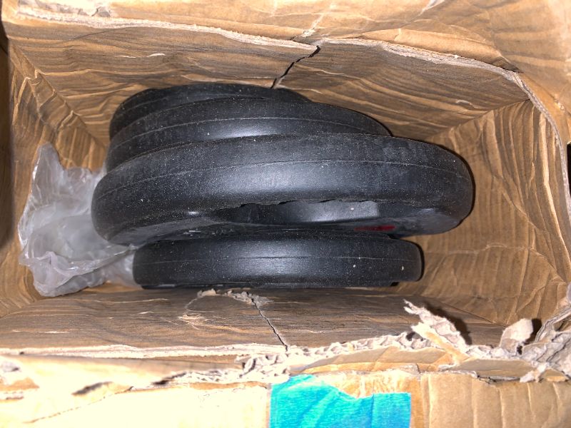 Photo 1 of ***PARTIAL SET*** Fitvids 2 Inch Olympic Barbell Weight Plates Set, 255 LB(2.5-45 LB) Barbell Weight Set for Home Gym Strength Training, Rubber Coate Design