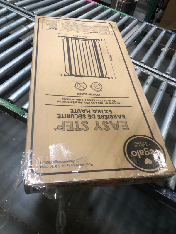 View 2 of ***MISSING SCREWS*** Regalo Black Extra Tall Metal Pet Gate, 2" L X 36.5" W X 36" H