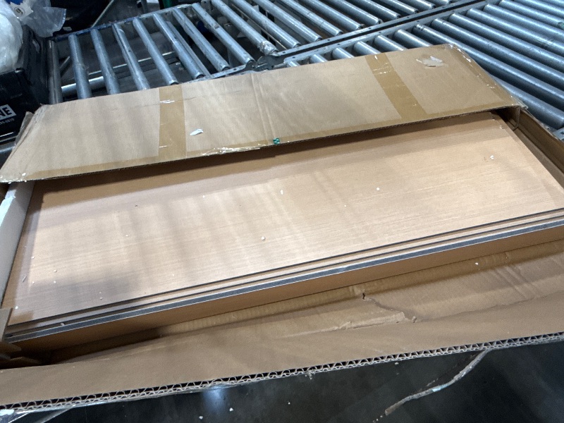Photo 1 of ***MINOR DAMAGE, SCRAPES ON EDGES****
Gideio 5 Pack Size33x16in Wire Shelf Cover for Pantry, Closet, Kitchen – Waterproof PVC Wood-Look Wire Rack Covers for Shelves, Multiple No-Tool Installation