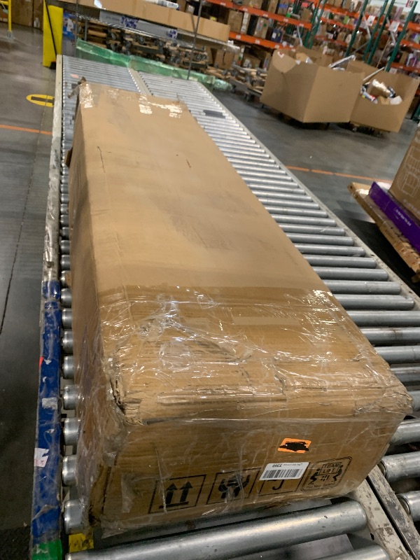 Photo 1 of ** NO RETURN / DAMAGE *** LITTLE TREE 63-Inch Home Bar Table, 2-Tier Storage Shelf Mini Bar Unit, Kitchen Pub Table, Small Indoor Bar Counter, Black