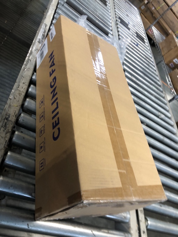 Photo 1 of ** FACROEY SEALED *** 52 Inch Ceiling Fan with Light, White Ceiling Fans with Lights and Remote, 3 ABS Blade, Reversible Quiet DC Motor, Timed, 3000-6000K Dimmable and 6 Speeds for Bedroom, Dining Room, Living Room