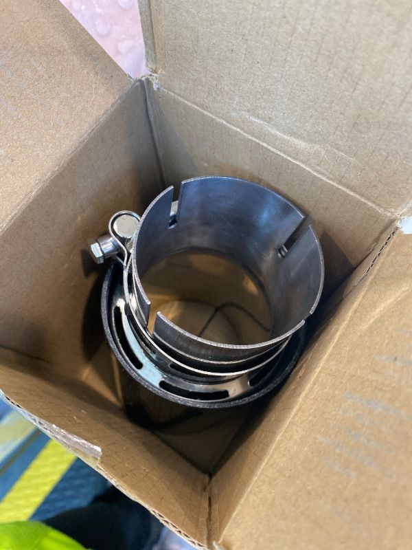Photo 1 of *UNTESTED*
FAIZJUNBEN Carbon Fiber Exhaust Tip Muffler, 2.5" Inlet 3.5" Outlet Tail Pipe for 61-63mm Car Exhaust Pipe