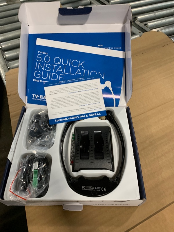 Photo 1 of **UNTESTED**
TV · EARS 5.0 Dual Digital Wireless Headset System for Watching, Includes 2 Headsets & RF Transmitter Compatible with Most TV Brands, Ideal for Seniors & with Hearing Difficulties
